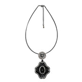 Direct Electrophoresis Zinc Alloy Crystal Necklace