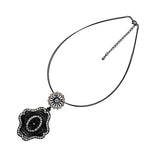 Direct Electrophoresis Zinc Alloy Crystal Necklace