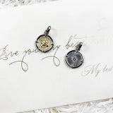Golden Pendant Faith, Love and Hope in 925 Sterling Silver