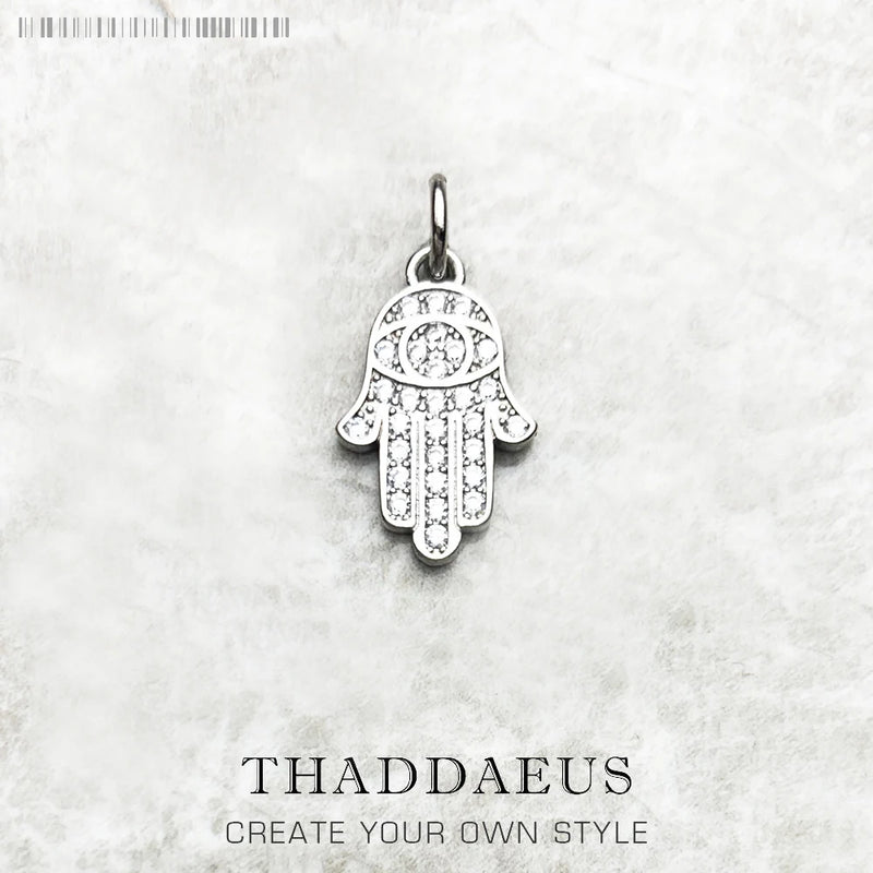 Fatima's Hand Pendant 925 Sterling Silver Jewelry