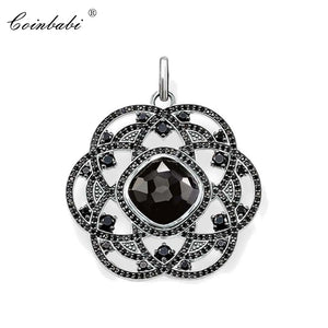 Pendant Flower Zirconia Silver 4.1cm Women's Romantic Gift Keychain Jewelry