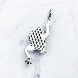 Frog Pendant 925 Silver Green Zirconia Jewelry Europe Styling Gift