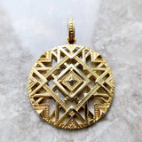 925 Sterling Silver Pendant Glod Africa Ornament Europe Style Accessorie