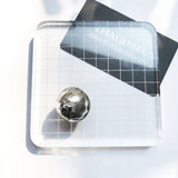 Gray Globe Pendant Necklace 925 Sterling Silver Bijoux Jewelry Gift