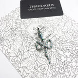 Green Snake Pendant Necklace, Boho Style Jewelry for Women, Spring Collection