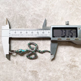 Pure 925 Sterling Silver Green Snake Pendant