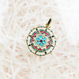 Hand of Fatima Africa Asia Totem 925 Sterling Silver Pendant Gift