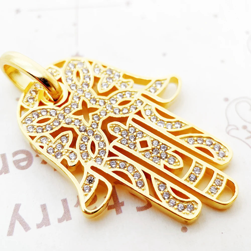 Hand of Fatima Jewelry 925 Sterling Silver Gift For Women Men