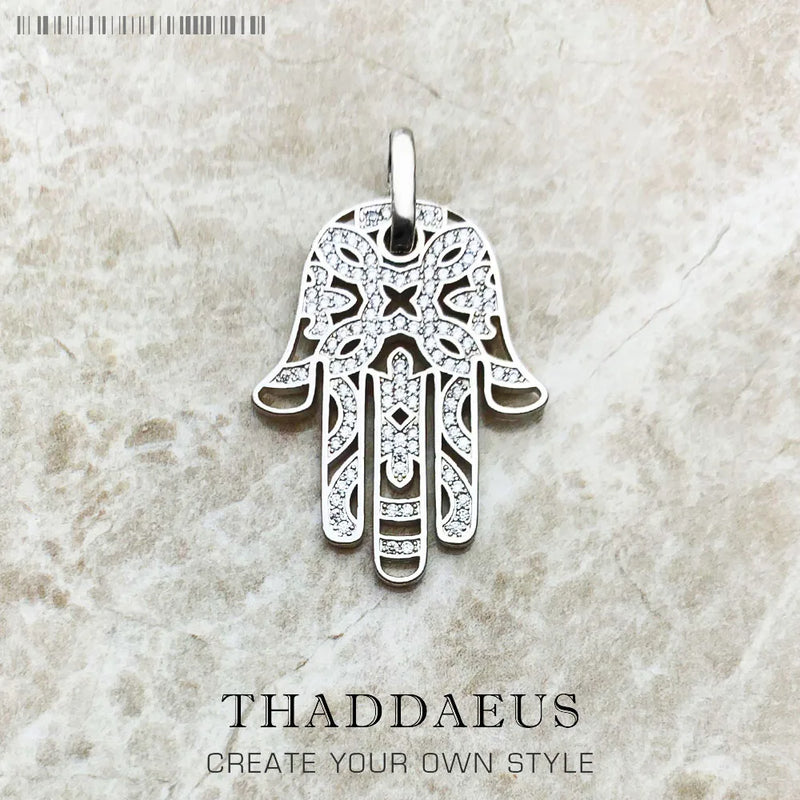925 Silver Hand of Fatima Love Jewelry Protection Accessorie
