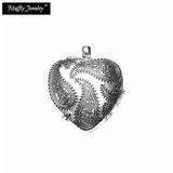Heart Locket Pendant 925 Sterling Silver Necklace Jewelry