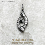 Maori Winter Ethnic Vintage Jewelry 925 Sterling Silver Pendant Hook
