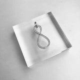 925 Sterling Silver Love Knot Circles Pendant