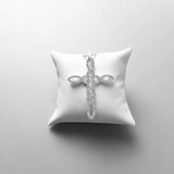 925 Sterling Silver Love Knot Circles Pendant