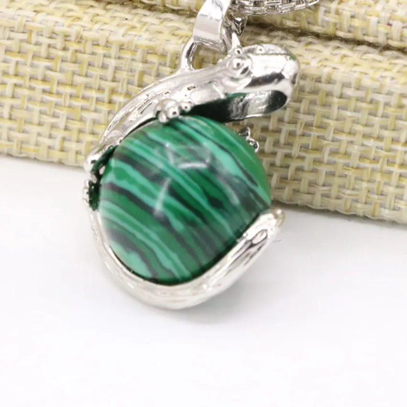 Malachite Stone Green Pendants for DIY Necklace Making