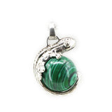 Malachite Stone Green Pendants for DIY Necklace Making