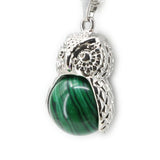 Malachite Stone Green Pendants for DIY Necklace Making