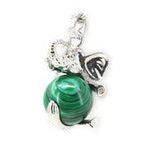 Malachite Stone Green Pendants for DIY Necklace Making