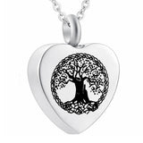 Tree of Life Ashes Urn Necklace for Memorial Personalized Cremation Jewelry