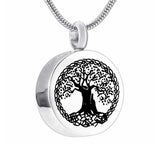 Tree of Life Ashes Urn Necklace for Memorial Personalized Cremation Jewelry