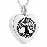 Tree of Life Ashes Urn Necklace for Memorial Personalized Cremation Jewelry
