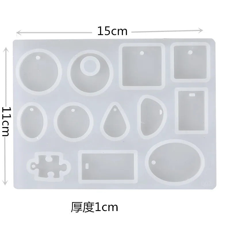 Pendant Jewelry Silicone Mold Resin DIY Jewelry Making Decorating Tool