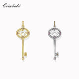 Golden Pendant Key in 925 Sterling Silver for Women