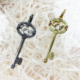 Golden Pendant Key in 925 Sterling Silver for Women