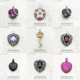 Snake Heart Pendant Key Winged Summer Jewelry 925 Silver Gift for Woman