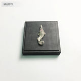 Koi Fish Pendant 925 Silver Zirconia Jewelry Fit Necklace Lucky Gift Women