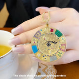 Large Lucky Heart Cat Elephant Clover Fatima Pendant