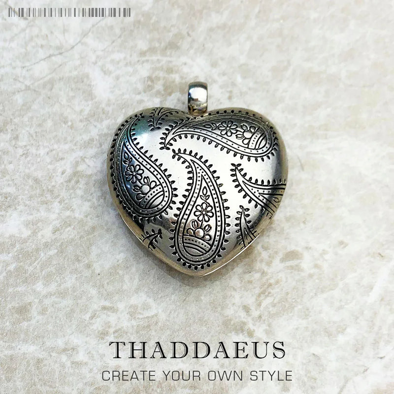 Large Heart Locket 925 Sterling Silver - Romantic Gift