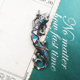 Pendant Lizard 925 Sterling Silver Colorful Stones Fit Necklace Fine Man Woman
