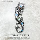 925 Sterling Silver Turquoise Lizzard Pendant