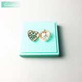 Heart Locket Pendant Rose Gold-color for Women Classic Gift Europe Style