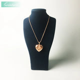 Heart Locket Pendant Rose Gold-color for Women Classic Gift Europe Style