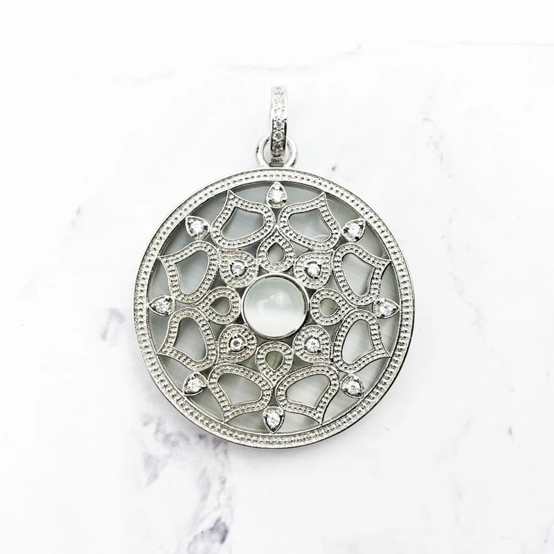 Lotos Amulet 925 Sterling Silver Rose Pink Royal Romantic Soul Fine Jewelry