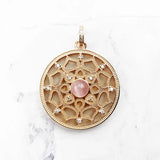 Lotos Amulet 925 Sterling Silver Rose Pink Royal Romantic Soul Fine Jewelry