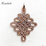 Love Knot Pendant 925 Sterling Silver With Zirconia Fine Jewelry