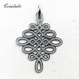 Love Knot Pendant 925 Sterling Silver With Zirconia Fine Jewelry