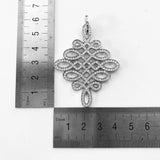 Love Knot Pendant 925 Sterling Silver With Zirconia Fine Jewelry