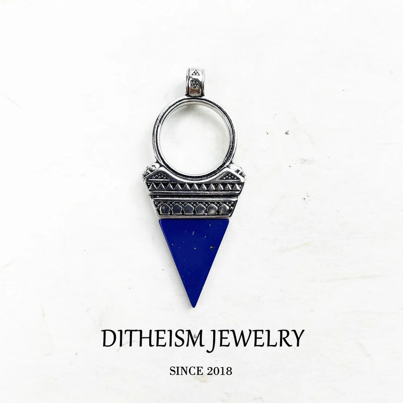 Lucky Triangle 925 Silver Pendant Mysticism Gift