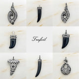 Maori Hook Skull Tooth Eternity 925 Silver Jewelry Gift