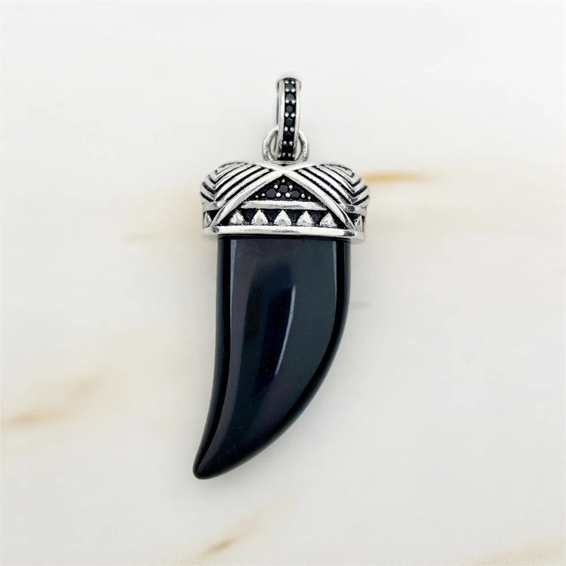 Maori Hook Skull Tooth Eternity 925 Silver Jewelry Gift
