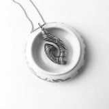 Maori Hook Skull Tooth Eternity 925 Silver Jewelry Gift