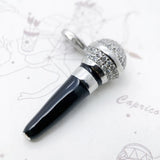 Sterling Silver Winter Pendant Microphone Song Accessories