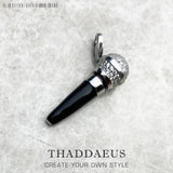 Sterling Silver Winter Pendant Microphone Song Accessories
