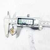 925 Silver Golden Bicolor Moon & Star Pendant with Colorful Zirconia