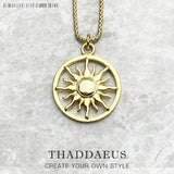 Sun Pendant Necklace 925 Sterling Silver Jewelry Men Women
