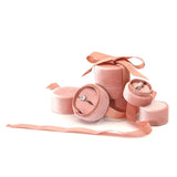 Round Bowknot Jewelry Box for Rings, Earrings - Wedding Display
