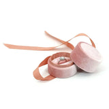 Round Bowknot Jewelry Box for Rings, Earrings - Wedding Display
